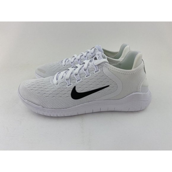 Nike Free RN 2018 White Black Men's Running Shoes Sneakers - Picture 8 of 12